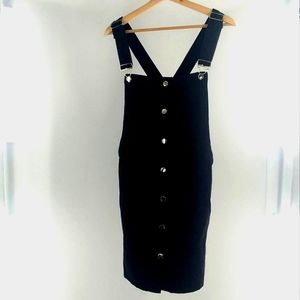 O&O Denimwear Skirt Overalls Black